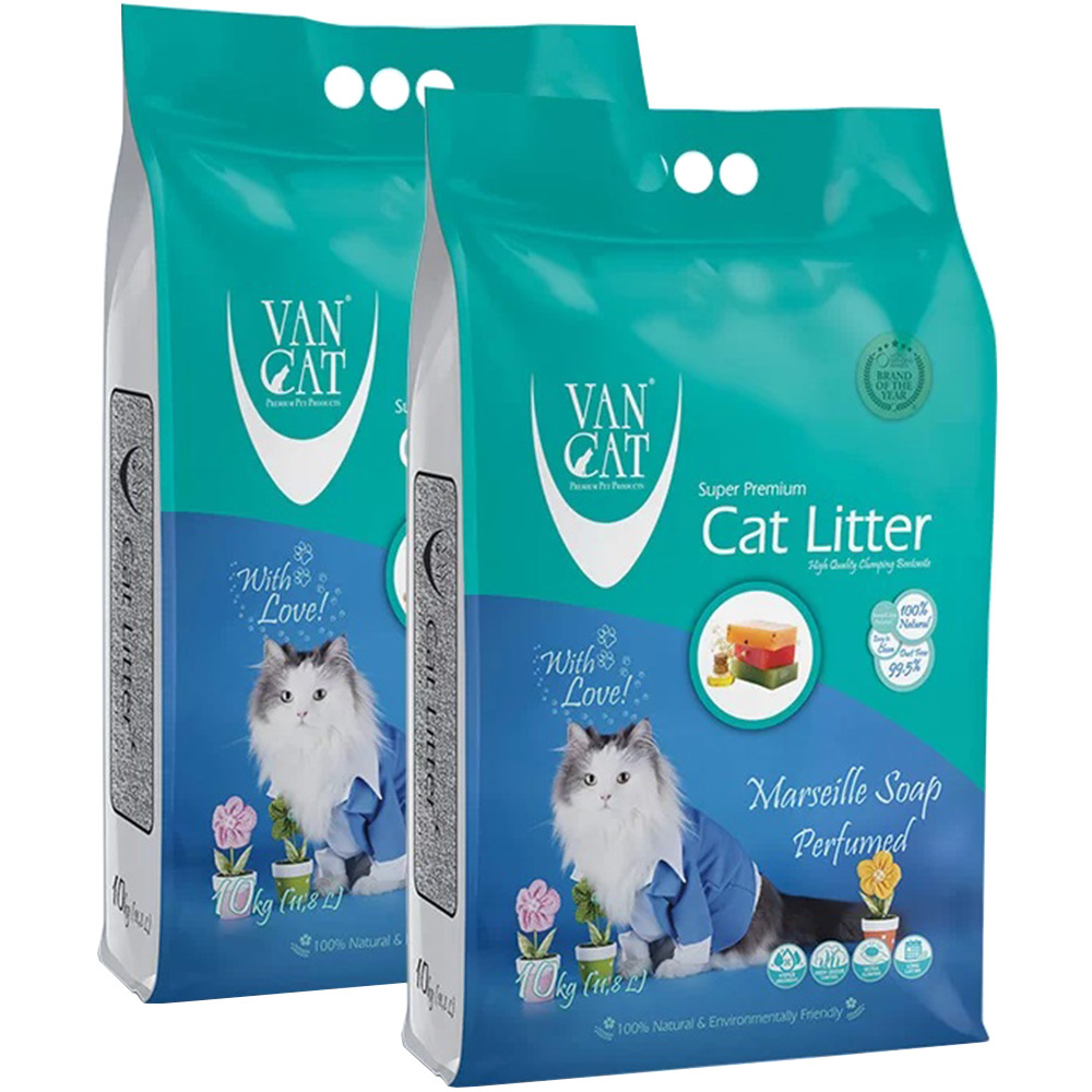 VANCAT Cat Litter Marseille Soap Наполнитель бентонитовый для кошачьих туалетов (с ароматом Марсельского мыла)1