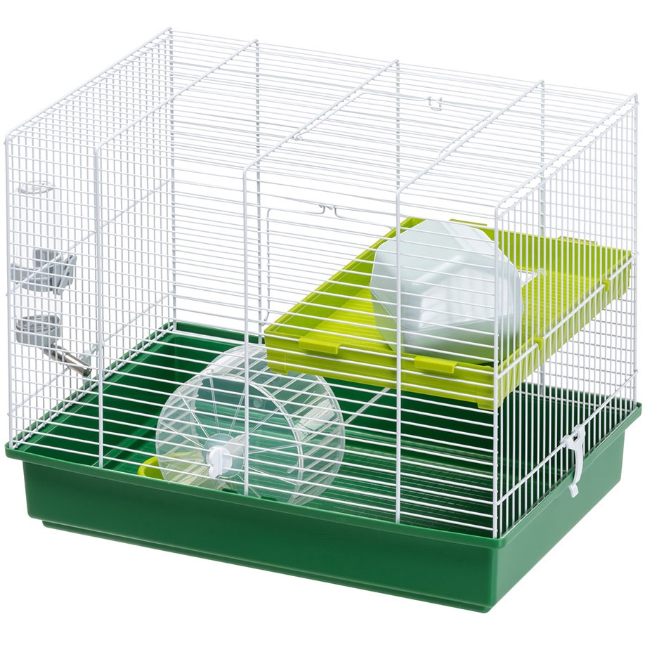 FERPLAST Hamster Duo White Двухэтажная клетка для хомяков0