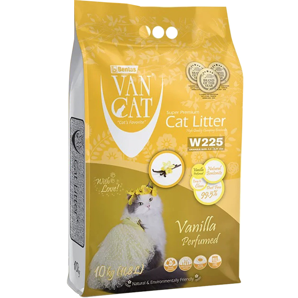 VANCAT Cat Litter Vanilla Наполнитель бентонитовый для кошачьих туалетов (с ароматом ванили)0