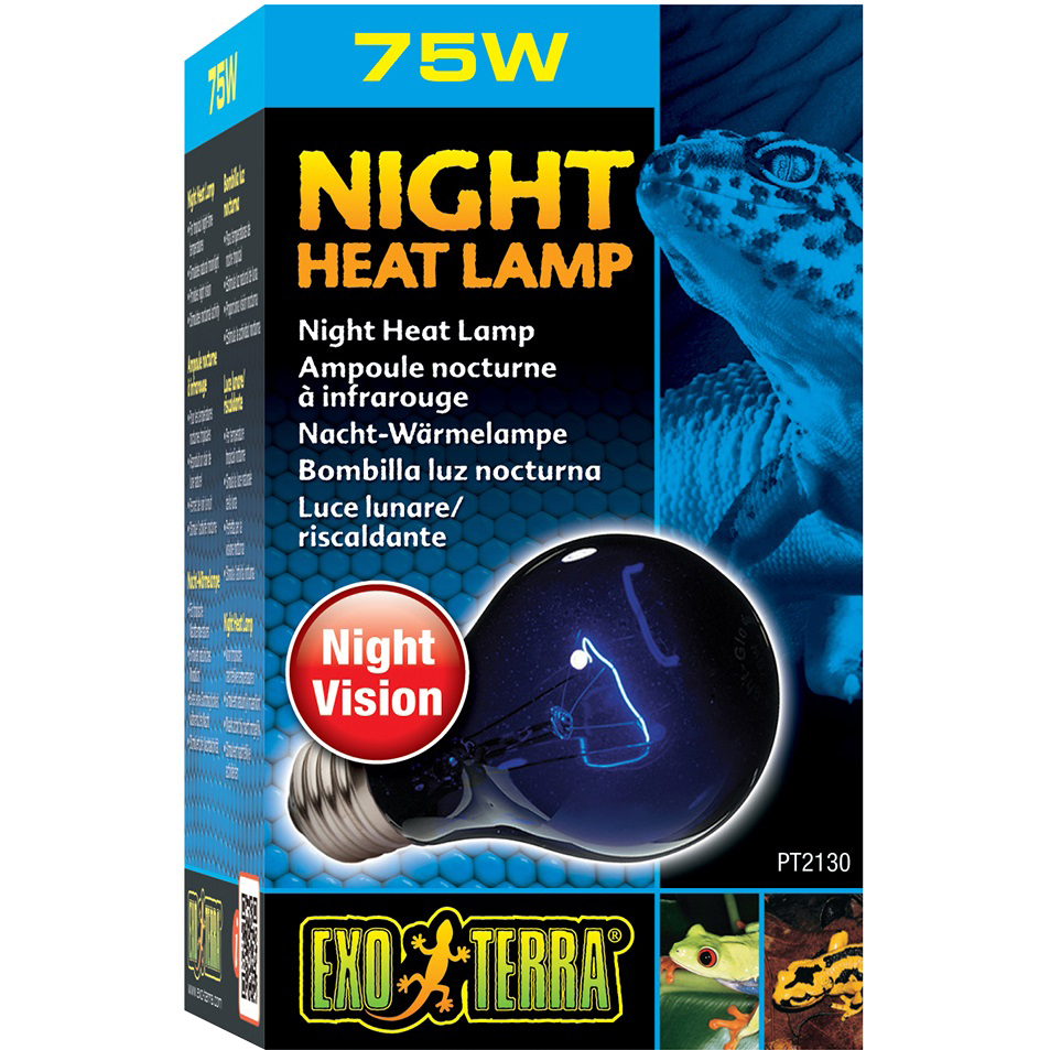 EXO TERRA Night Heat Lamp 75W Лампа нічна обігріваюча для тераріуму0