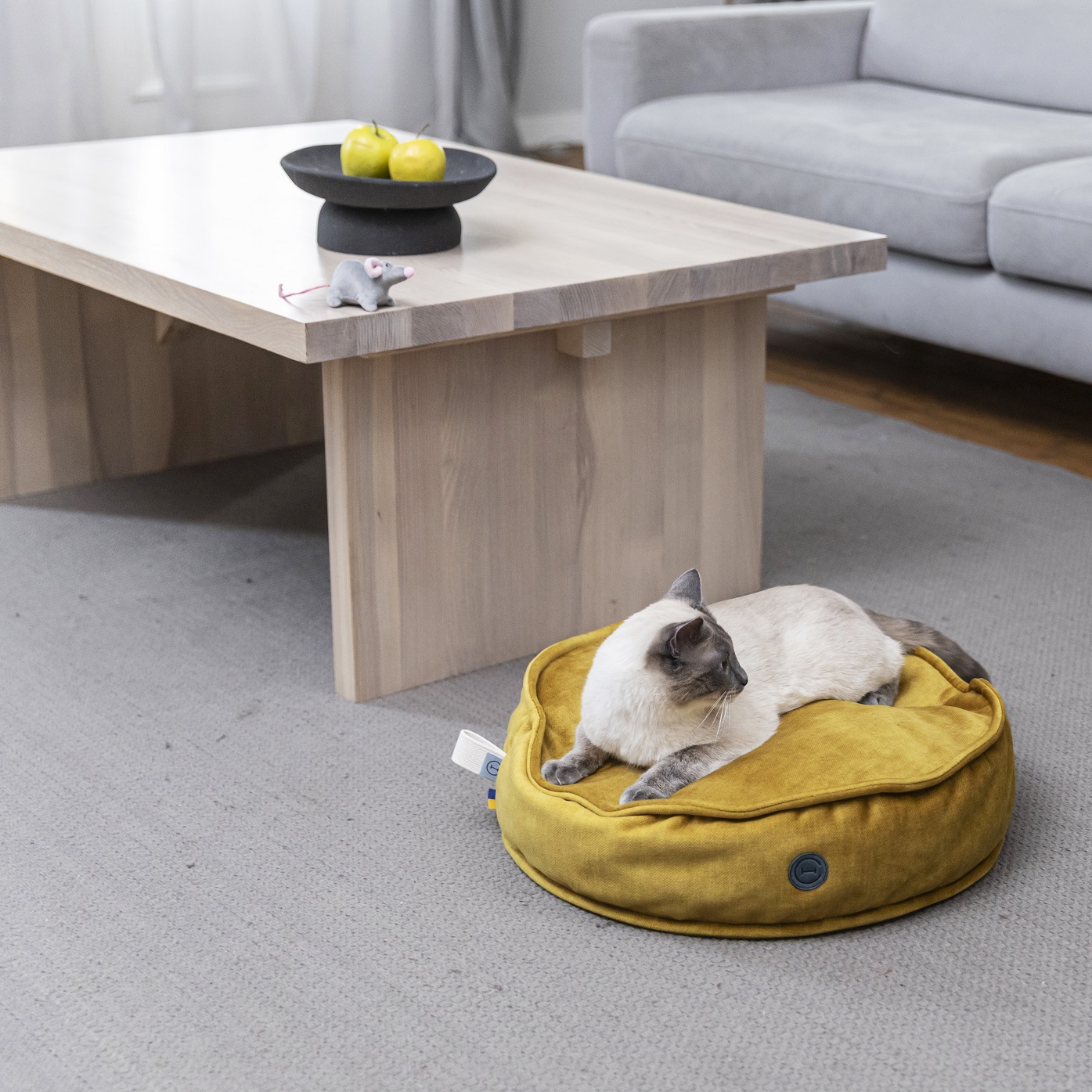 HARLEY AND CHO Подушка для котів та собак Memory Foam Island Yellow7