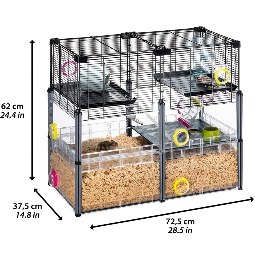 FERPLAST Multipla Hamster Crystal Клітка для хом'яків та мишей11