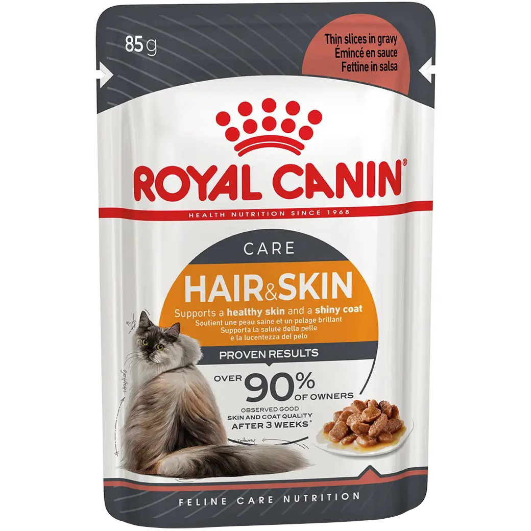 ROYAL CANIN Hair&Skin Care Gravy Вологий корм для дорослих котів0