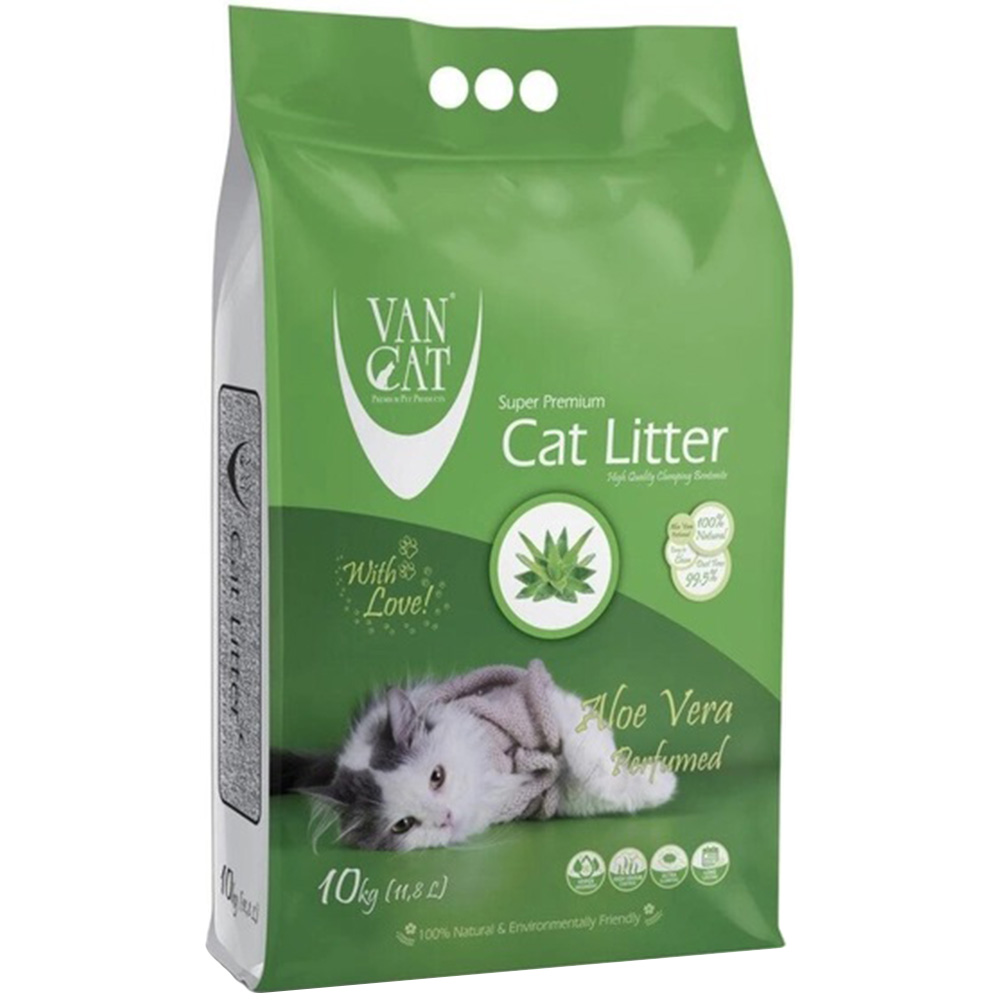 VANCAT Cat Litter Aloe Vera Наповнювач бентонітовий для котячих туалетів (з ароматом алое вера)0