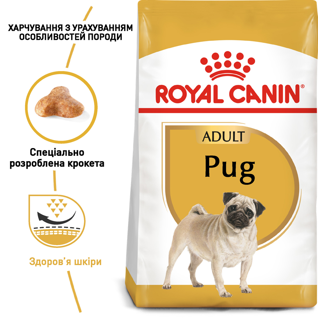 ROYAL CANIN Pug Adult Сухой корм для взрослых собак породы Мопc4