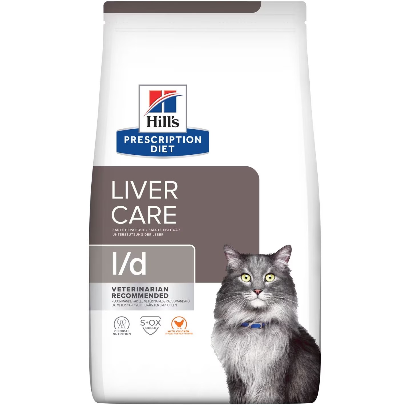 HILL'S Prescription Diet L/D Liver Care Сухий корм для підтримання функцій печінки котів (з куркою)0