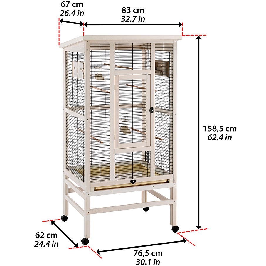 FERPLAST Wilma Вольер для канареек, волнистых попугайчиков и экзотических птиц8