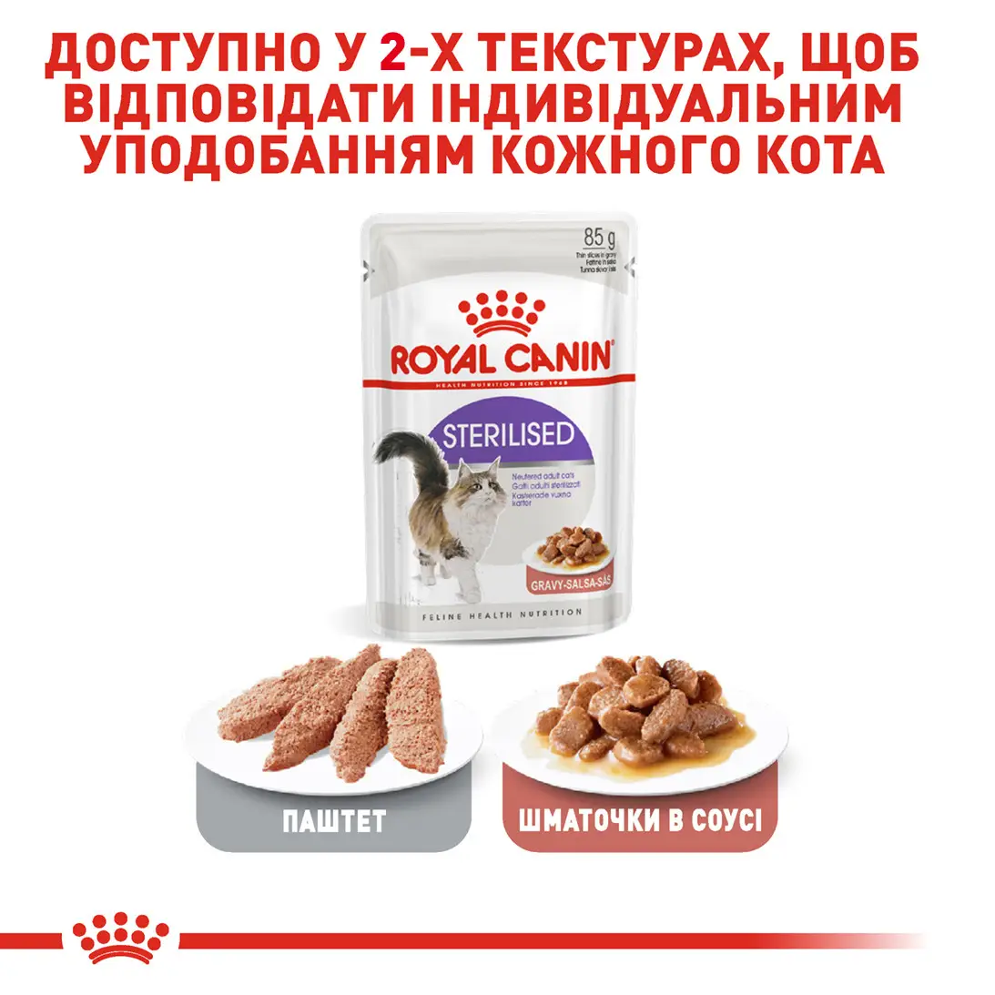 ROYAL CANIN Sterilised Gravy Вологий корм для дорослих стерилізованих котів5