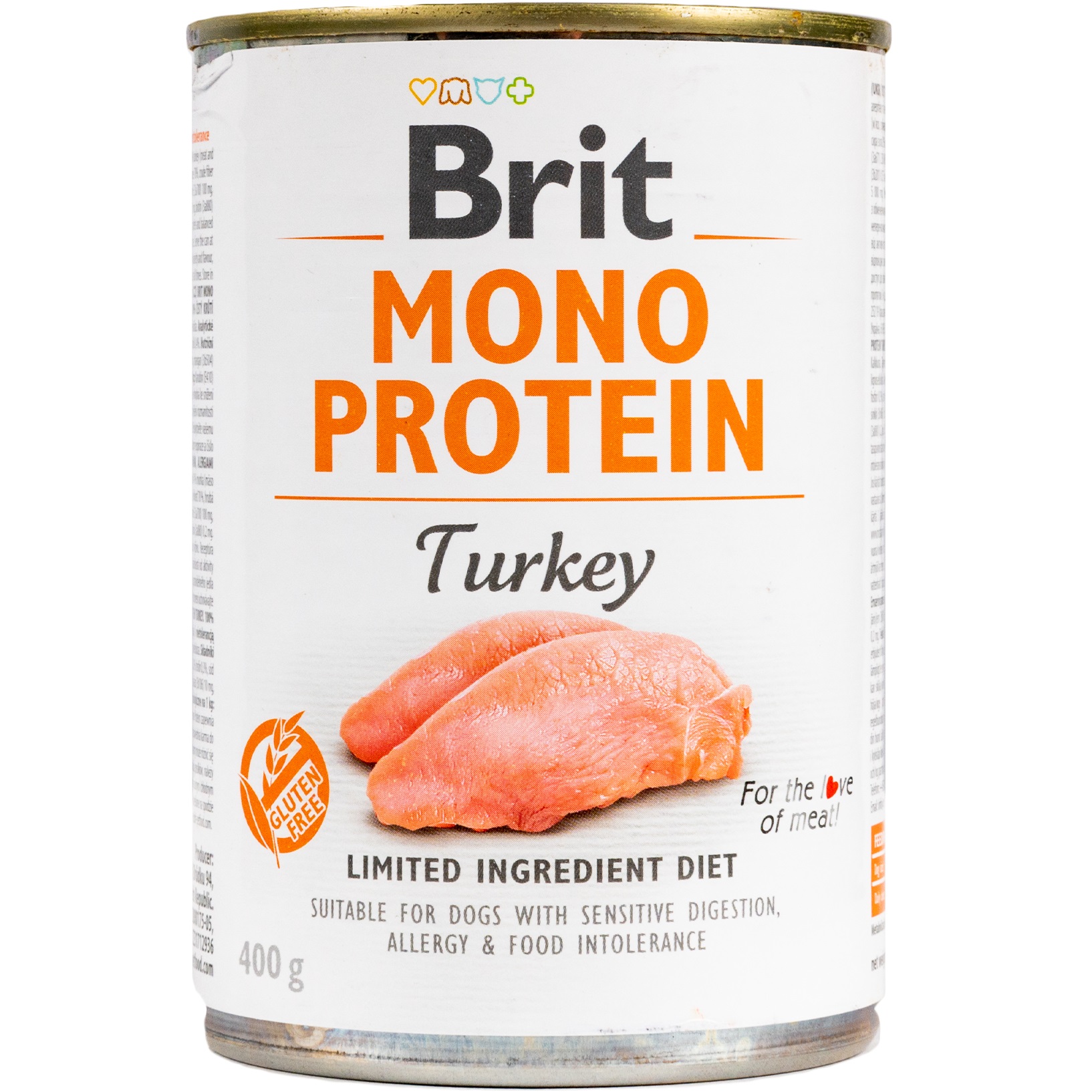 BRIT Mono Protein Dog Вологий корм для дорослих собак усіх порід (Індичка)0