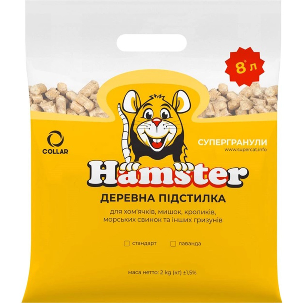 COLLAR Hamster Наполнитель для грызунов древесный впитывающий0