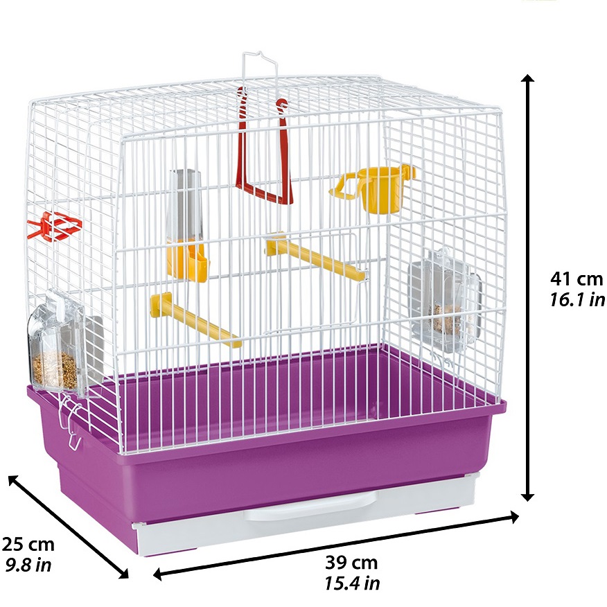 FERPLAST Rekord 2 White Клітка для канарок та маленьких екзотичних птахів1