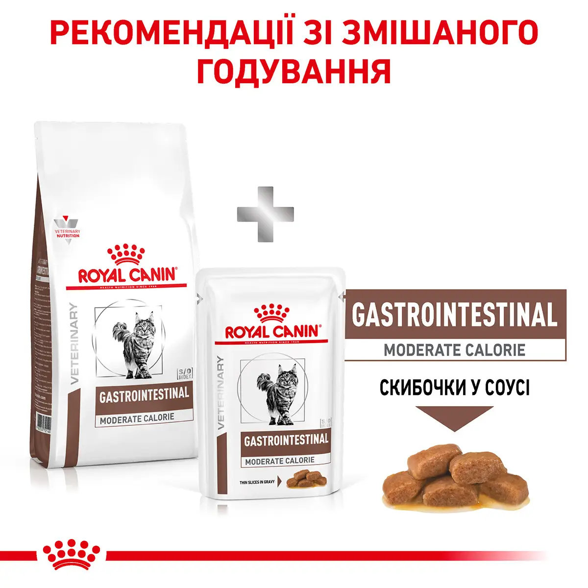 ROYAL CANIN Gastro Intestinal Moderate Calorie Cat Сухий корм для дорослих котів2