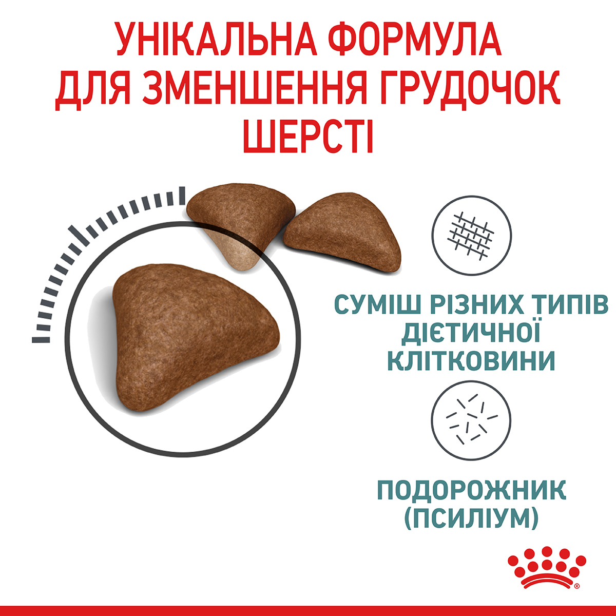 ROYAL CANIN Hairball Care Сухий корм для дорослих котів для виведення грудок шерсті7