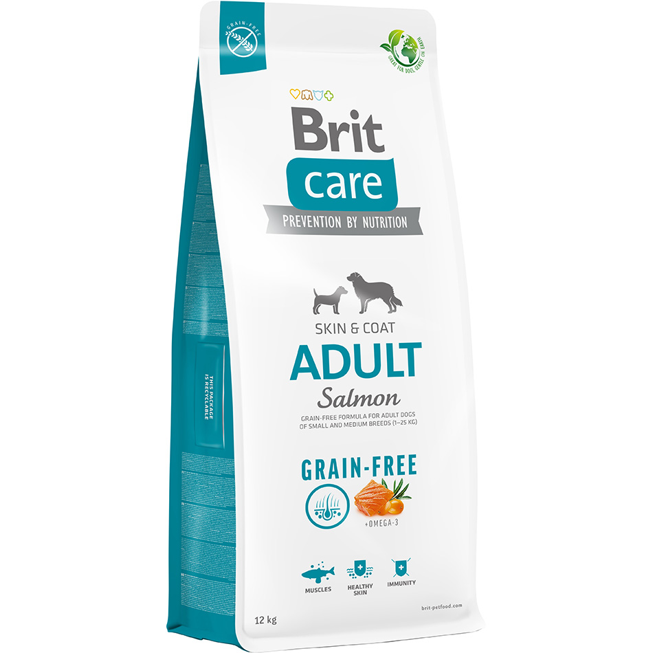 BRIT CARE Grain-free Adult Сухий корм для дорослих собак усіх порід (Лосось)3