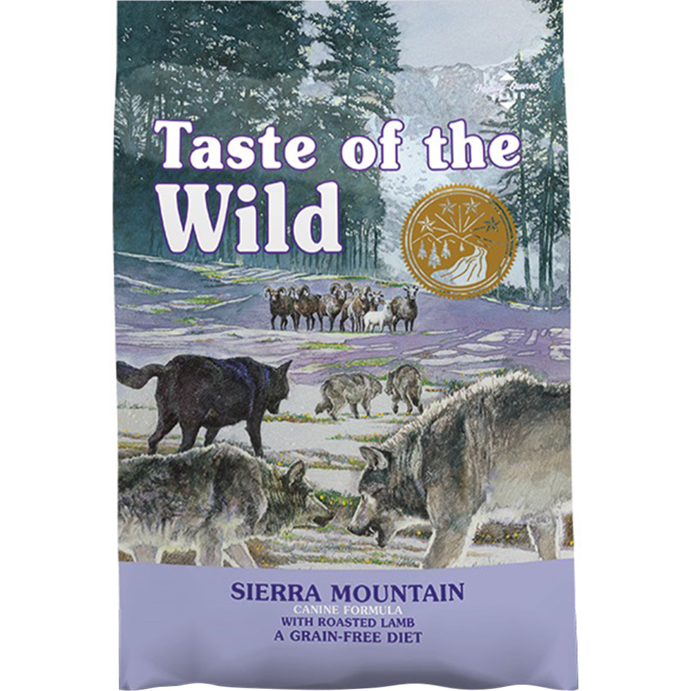 TASTE OF THE WILD Sierra Mountain Canine Formula Cухий корм для собак всіх порід та всіх стадій життя (з ягням)0