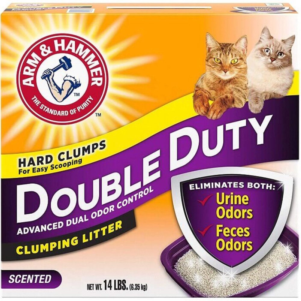 ARM&HAMMER Double Duty Наполнитель бентонитовый для кошачьих туалетов0