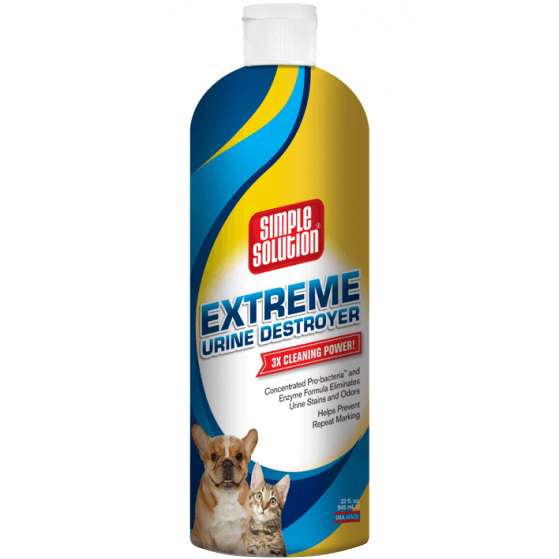 SIMPLE SOLUTION Extreme Urine Destroyer Сверхмощное средство для нейтрализации запахов и удаления пятен мочи домашних животных0