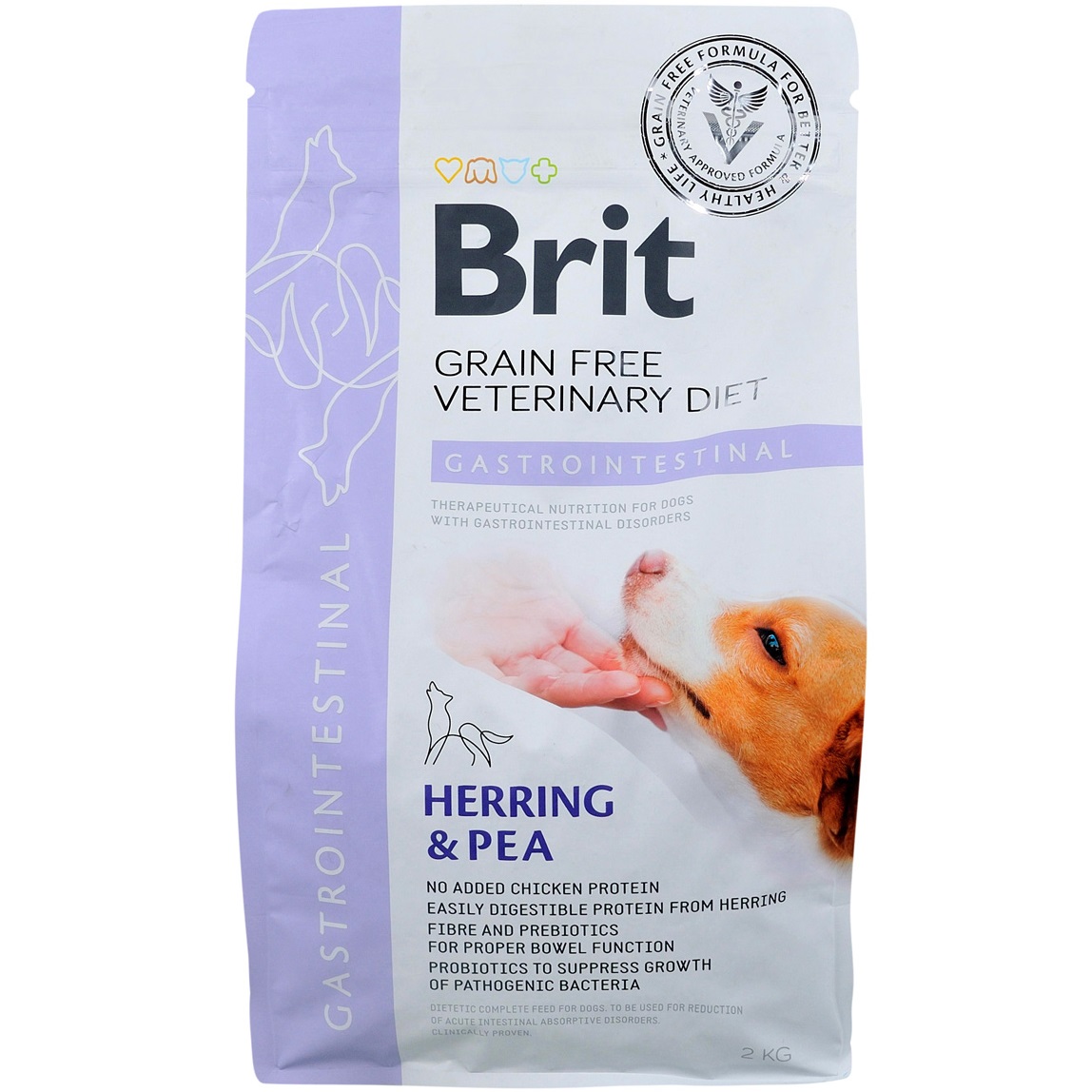 BRIT VetDiets Dog Gastrointestinal Сухой корм для собак с нарушением пищеварения (с селедкой и горохом)6