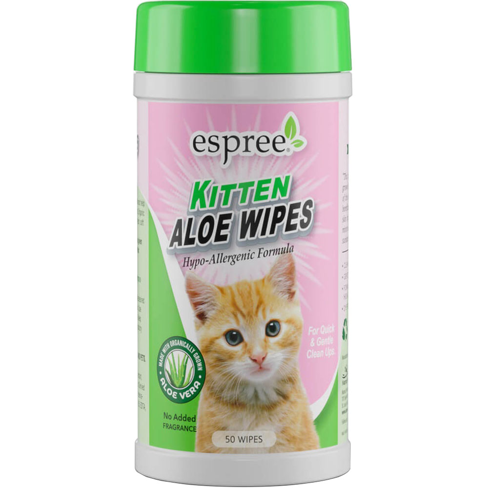 ESPREE Kitten Wipes Влажные салфетки для уходя за котятами котят0