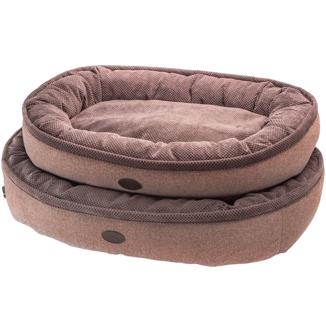 HARLEY AND CHO Лежанка для собак Donut Soft Touch Brown5