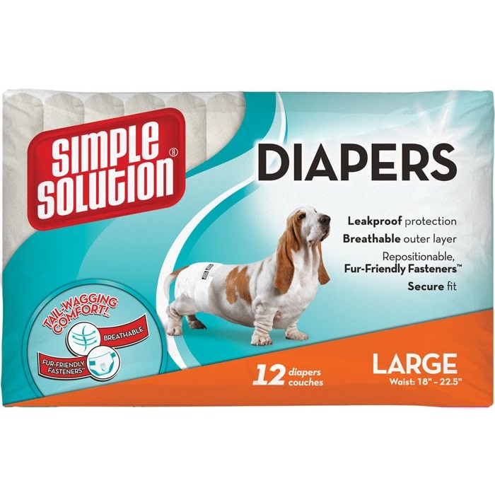 SIMPLE SOLUTION Disposable Diapers Large Гигиенические подгузники для собак большие1