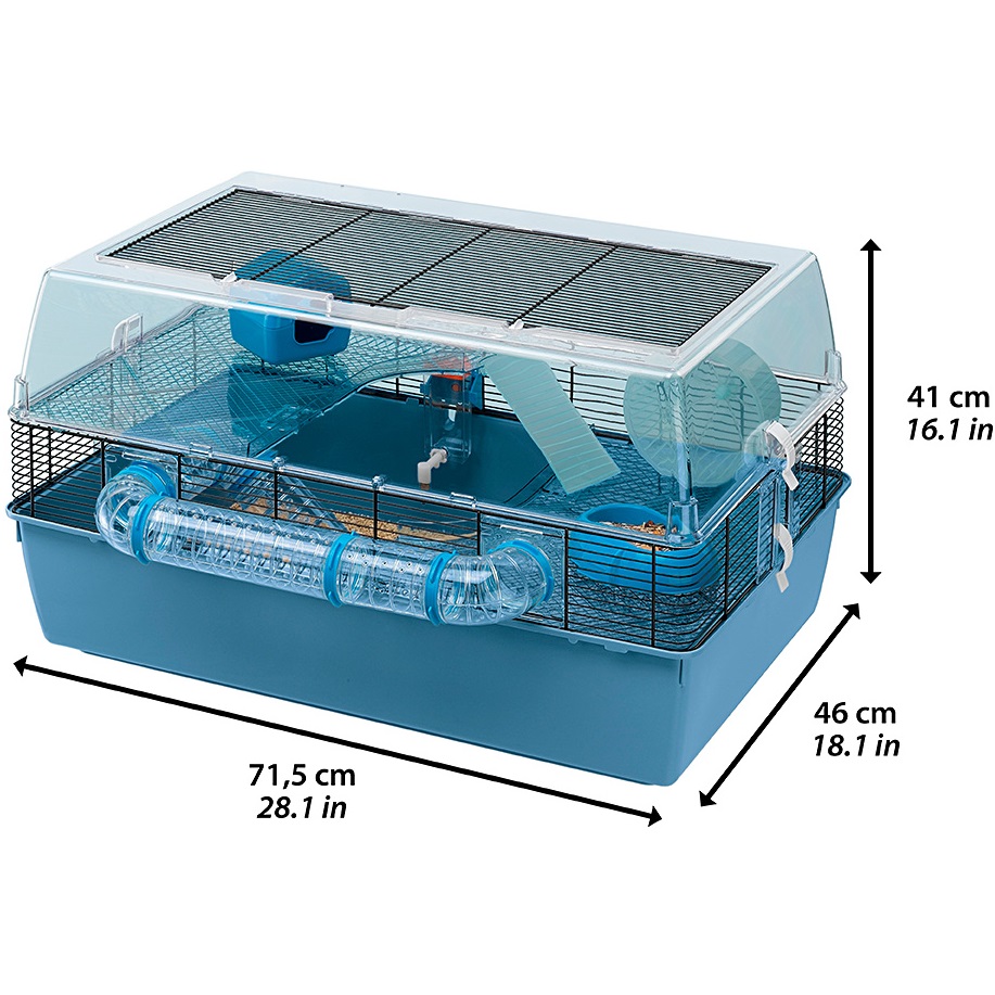 FERPLAST Duna Fun Large Триповерхова клітка для хом'яків8