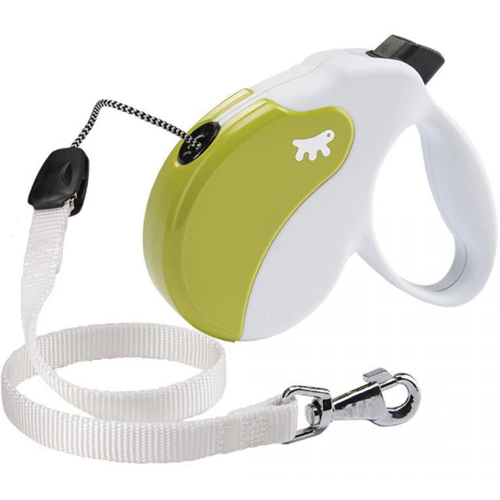 FERPLAST Amigo Cord White-Green Поводок-рулетка для собак0