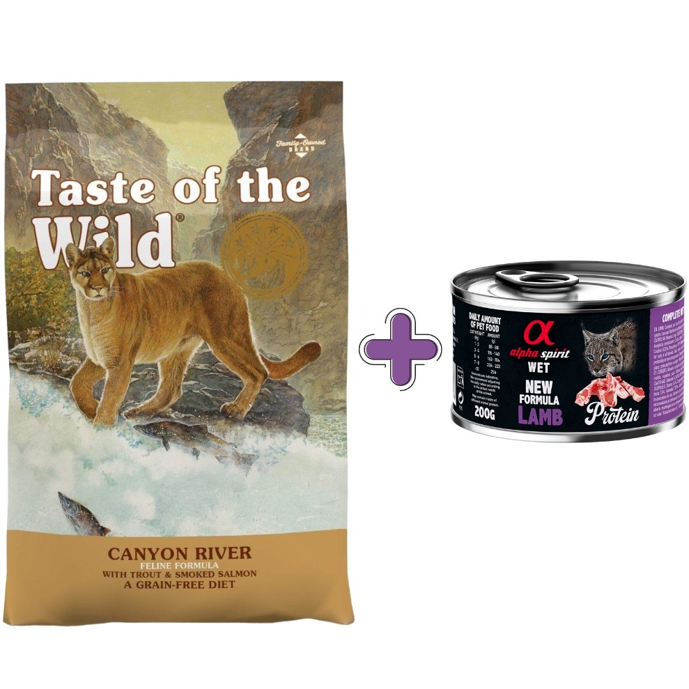 TASTE OF THE WILD Canyon River Feline Formula Сухий корм для котів усіх порід та стадій життя (з фореллю та лососем)0