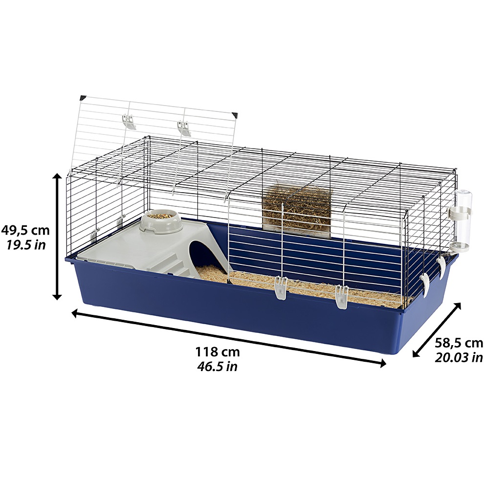 FERPLAST Rabbit 120 Велика клітка для кроликів та морських свинок11