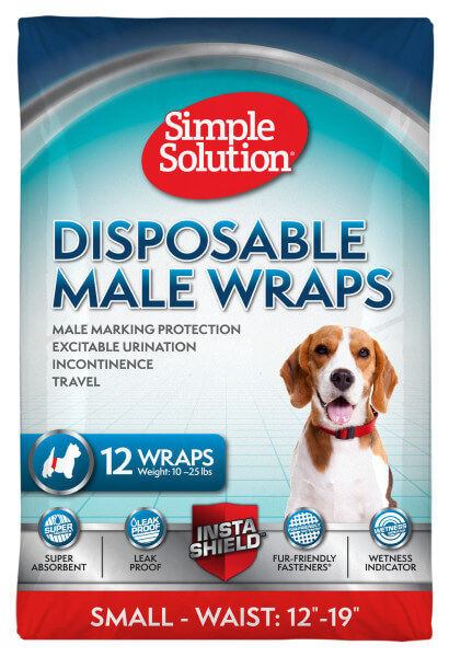 SIMPLE SOLUTION Disposable Male Wrap Small Гигиенический пояс для кобелей малый0