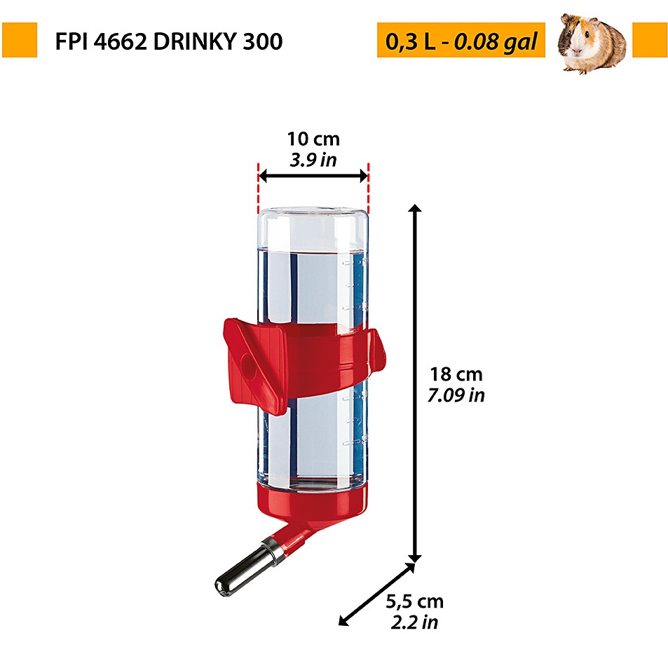 FERPLAST FPI 4662 Drinky 300 Поїлка для дрібних тварин1