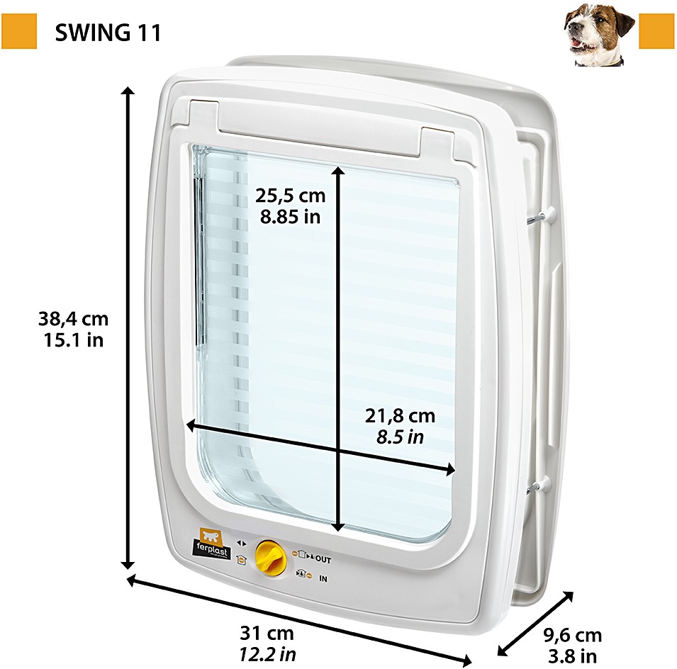 FERPLAST Swing 11 Двери для собак и котов4