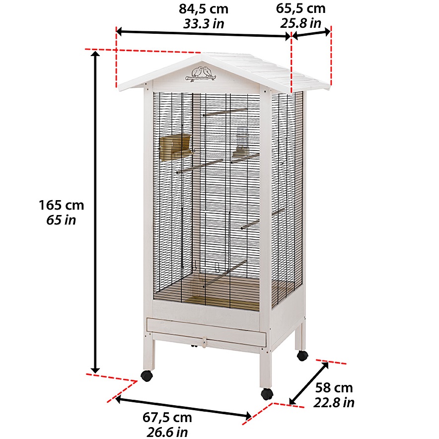FERPLAST Hemmy Вольєр для канарок і маленьких птахів3