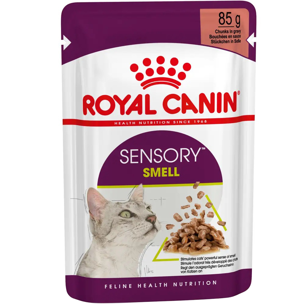 ROYAL CANIN Sensory Smell Gravy Вологий корм для дорослих котів стимулює нюхові рецептори0