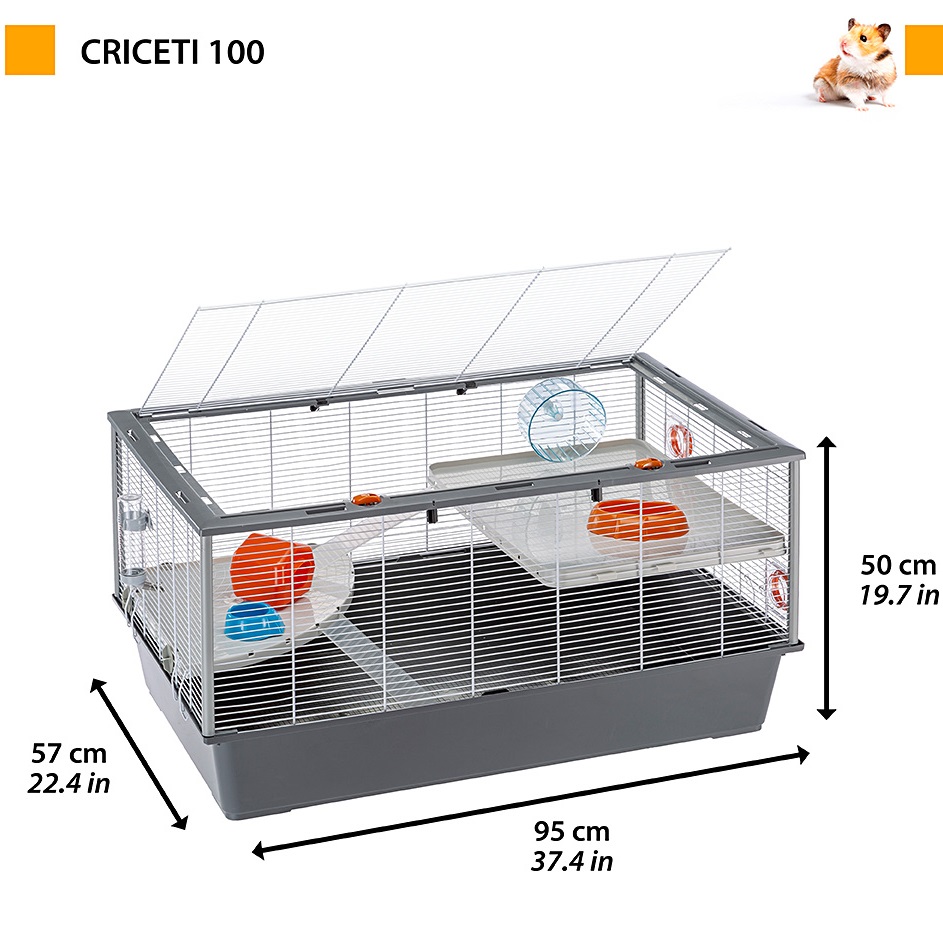 FERPLAST Crecite 100 White Клітка для хом'яків1