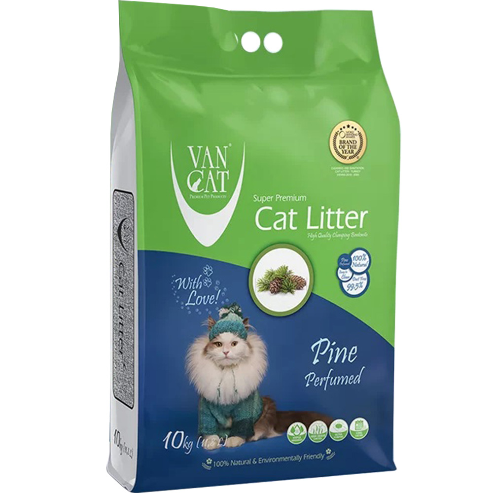 VANCAT Cat Litter Pine Наповнювач бентонітовий для котячих туалетів (з ароматом сосни)0