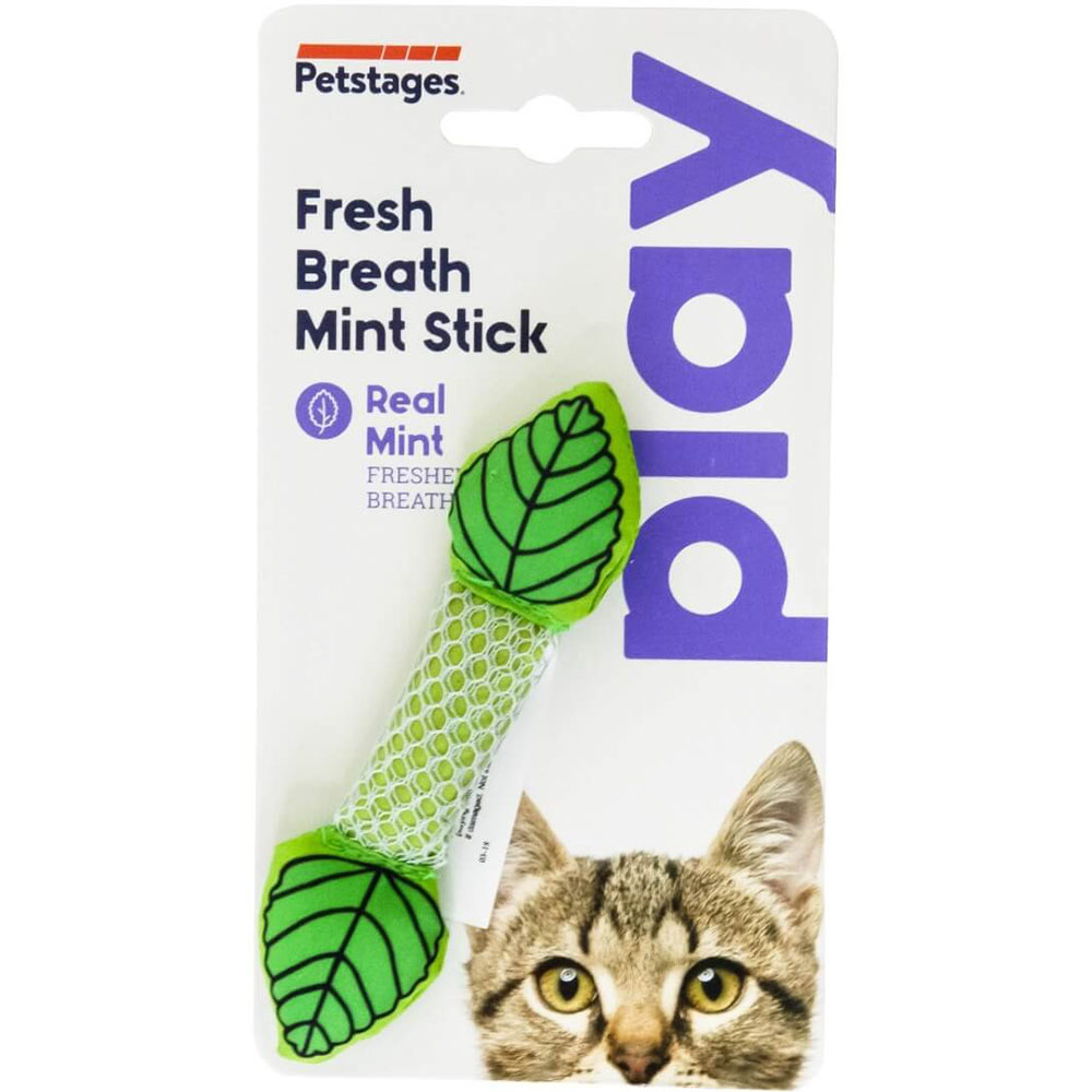 PETSTAGES Fresh Breath Mint Stick Игрушка для котов палочка мятная для зубов2