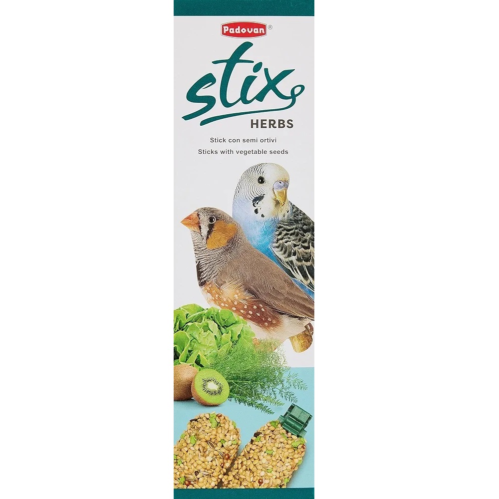 PADOVAN Stix Herbs Cocorite/esotici Лакомства для волнистых попугаев и амадинов1