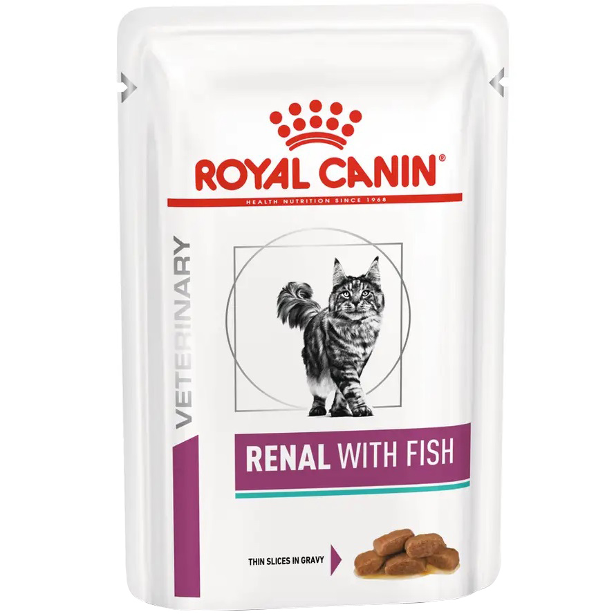 ROYAL CANIN Renal Feline Fish Вологий корм для дорослих котів0