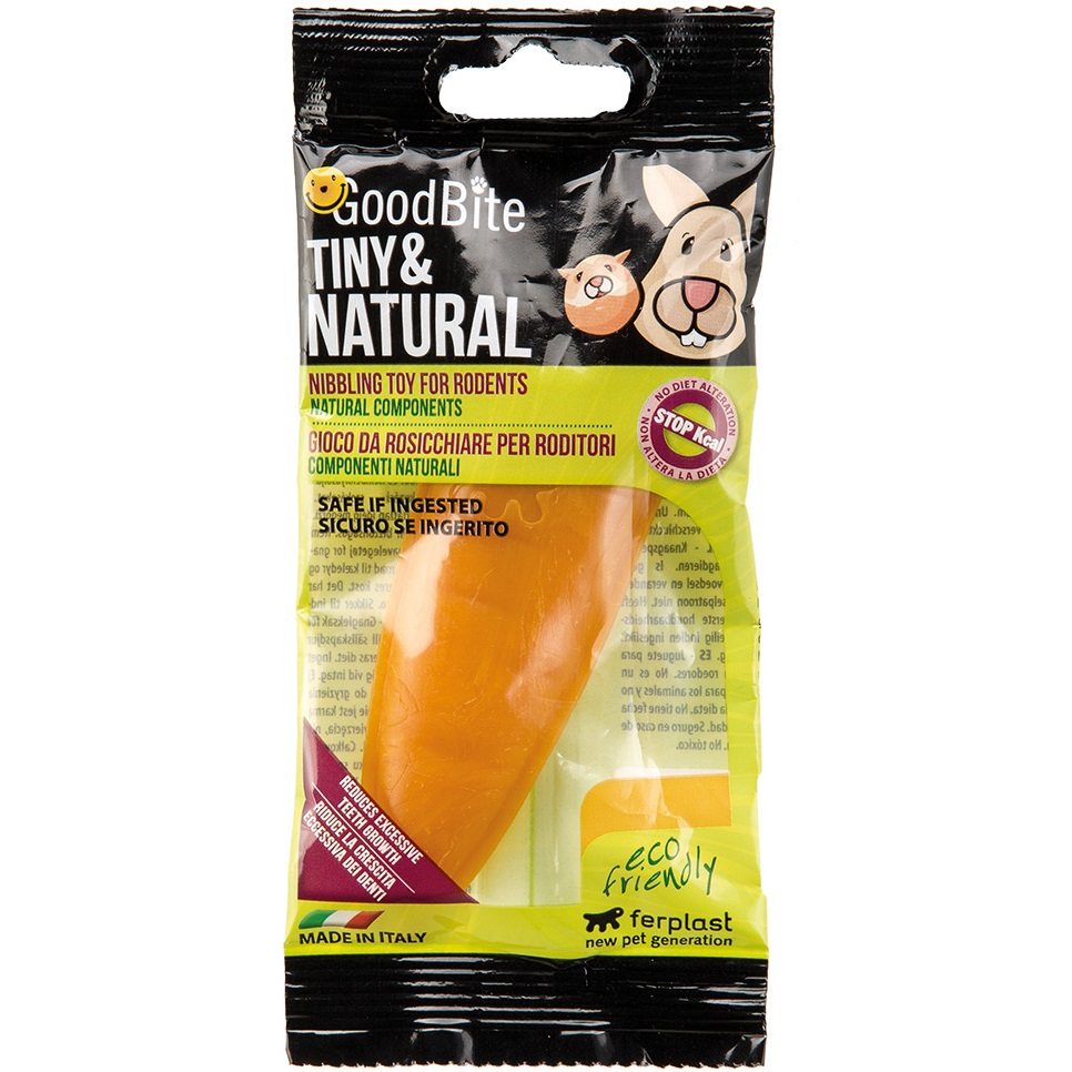 FERPLAST GoodBite Tiny & Natural Carrot Жувальна іграшка для гризунів1