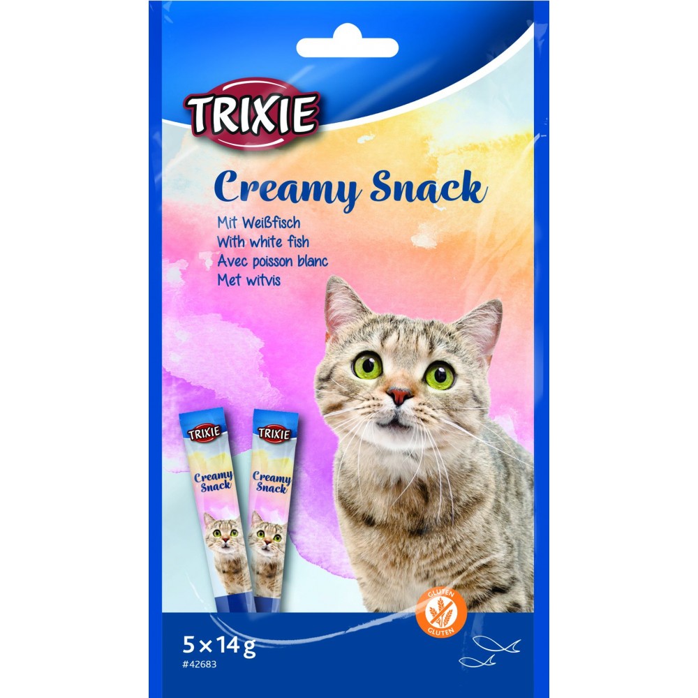 TRIXIE Creamy Snacks Ласощі для котів (з рибою)0