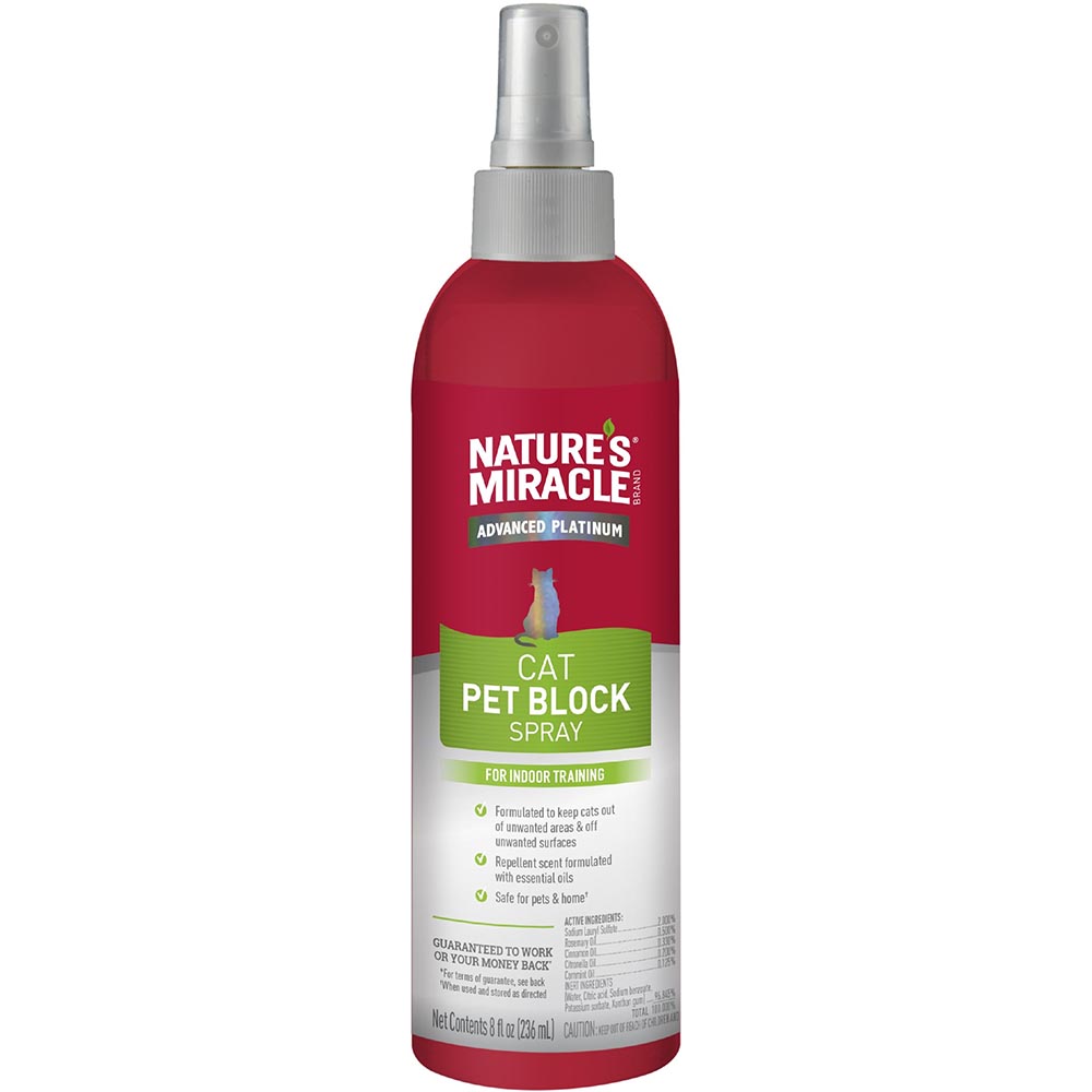 NATURE'S MIRACLE Pet Block Repellent Spray Спрей-відлякувач для котів0