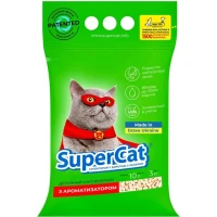 SUPER CAT Стандарт Древесный наполнитель для кошачьих туалетов (с ароматизатором)