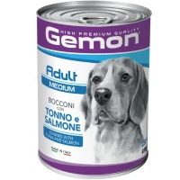 MONGE GEMON Dog Wet Medium Adult Вологий корм для дорослих собак середніх порід (з тунцем та лососем)