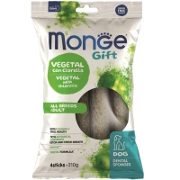 MONGE Gift Dog Dental Star All Breeds Ласощі для дорослих собак усіх порід (з хлорелою та перцевою м'ятою)