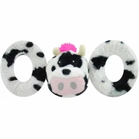 JOLLY PETS Tug-a-Mal Medium Іграшка-пищалка для собак Корівка