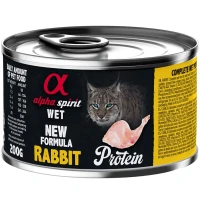 ALPHA SPIRIT Rabbit Protein for Adult Cats Влажный корм для взрослых котов всех пород (с кроликом)