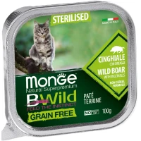 MONGE Cat Bwild Grain Free Wet Sterilised Вологий корм для стерилізованих котів усіх порід (з кабаном)