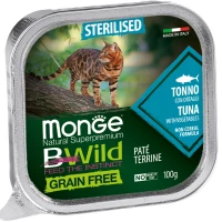 MONGE Cat Bwild Grain Free Wet Sterilised Вологий корм для стерилізованих котів усіх порід (з тунцем)