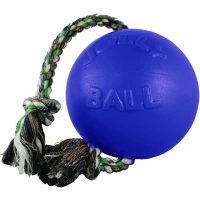 JOLLY PETS Romp-n-Roll Blue Іграшка для собак М'яч з канатом